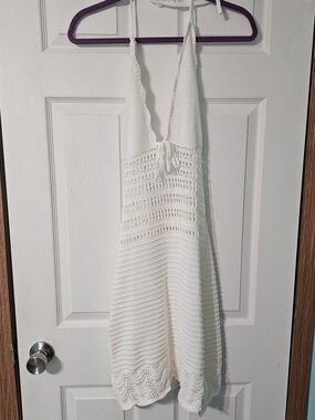 GORGLITTER Women's Crochet Dress Boho Knit Western Cowgirl Sweater Dresses
